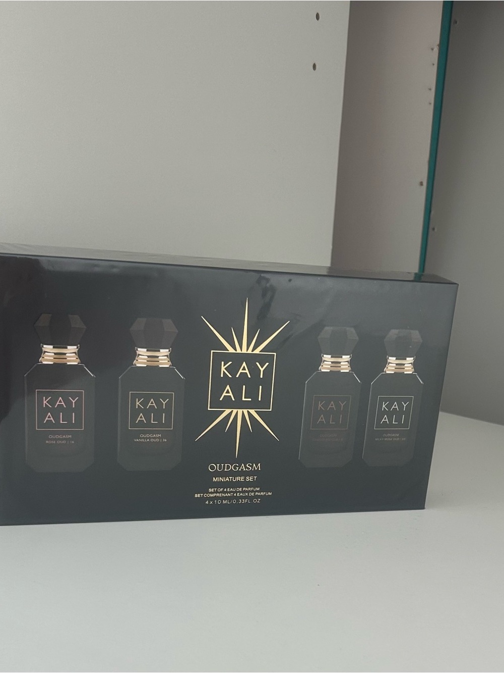 BNIB Kayali Oudgasm Miniature Set x 4